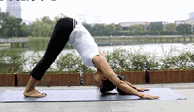 动作7:双腿直立身体与腿成45度角