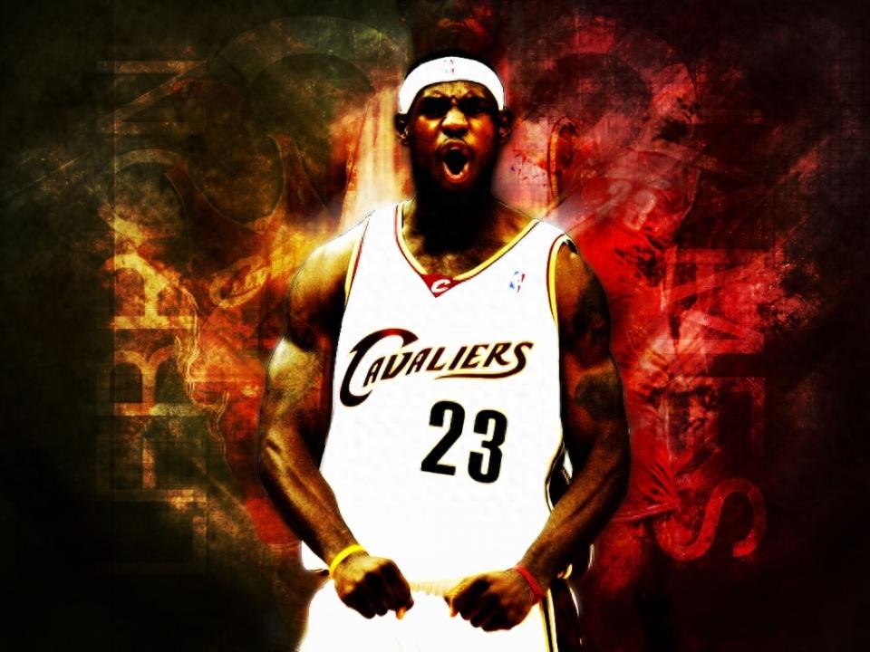 NBA伟大球员勒布朗詹姆斯暴力扣篮图！最佳壁纸图