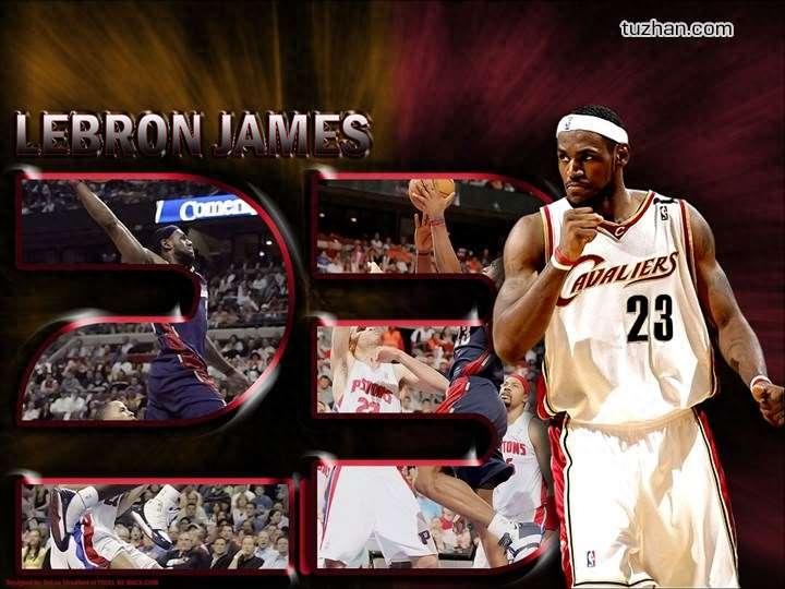 NBA伟大球员勒布朗詹姆斯暴力扣篮图！最佳壁纸图